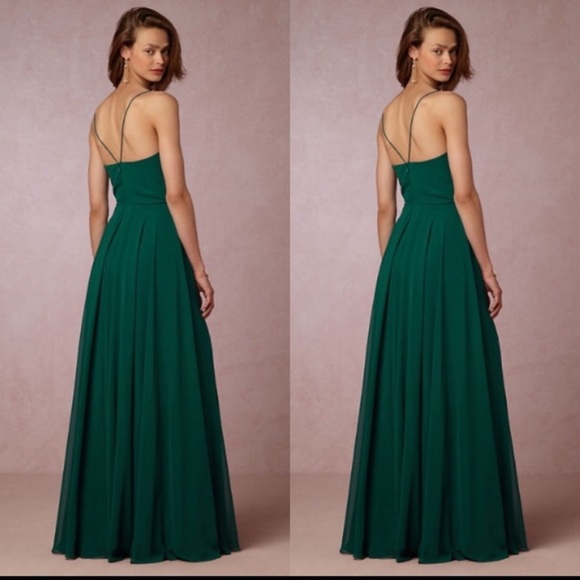 BHLDN Jenny Yoo Inesse Maxi Dress in Forrest - Picture 2 of 9